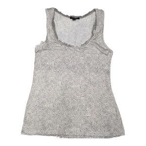 Banana Republic gray print tank top size M *